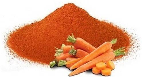 Polvo de zanahoria alto en nutracéuticos para hacer mejores las salchichas