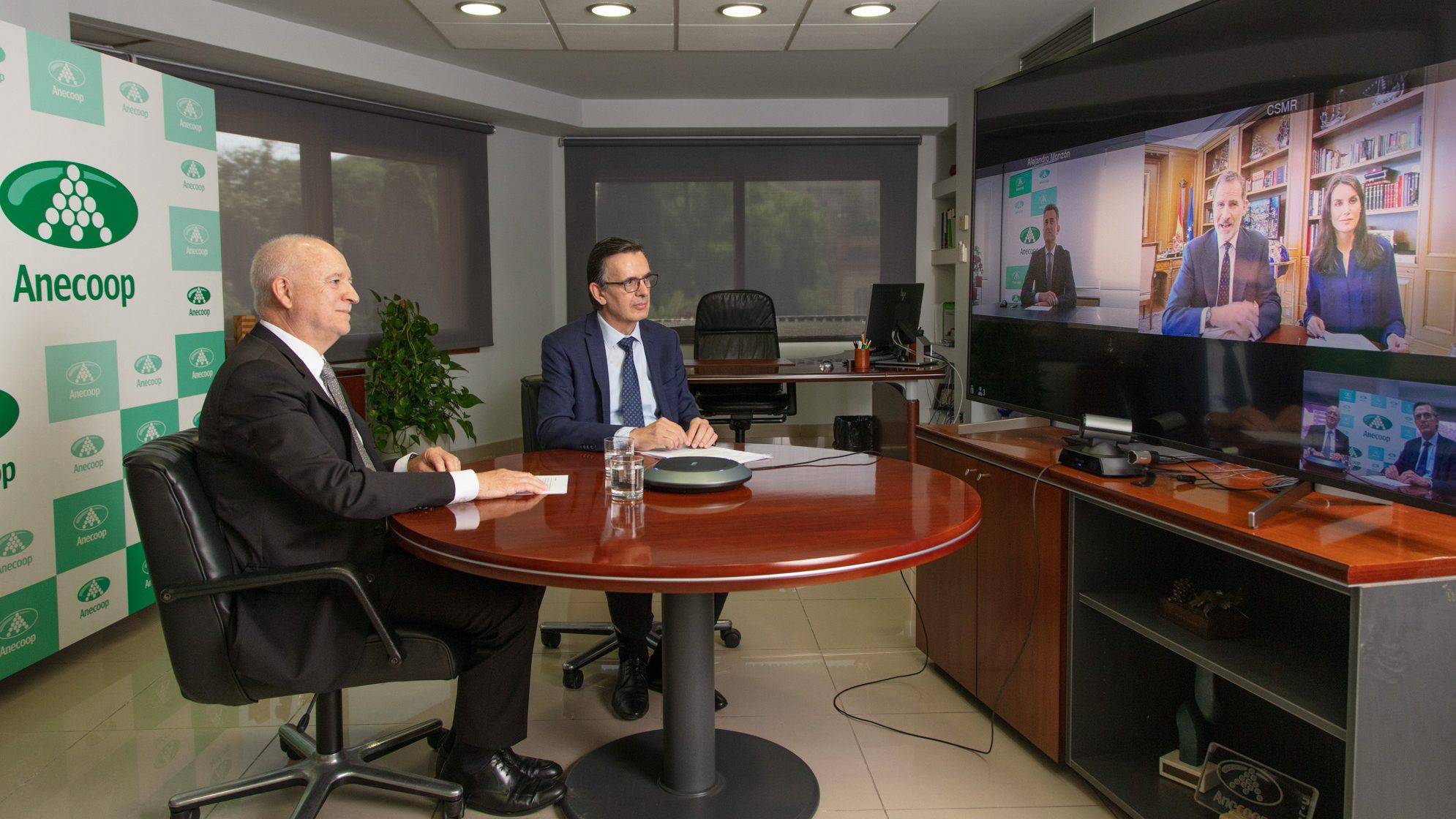 La Casa Real en videoconferencia con Anecoop