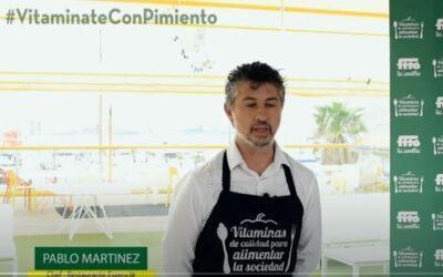 El chef Pablo Martinez, del restaurante Eszencia innova con pimientos