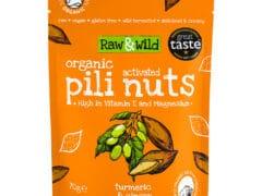 Snack Pili nuts, con cúrcuma y jenjibre