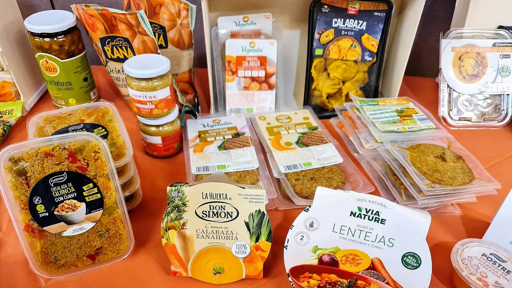 La calabaza está en muchos alimentos