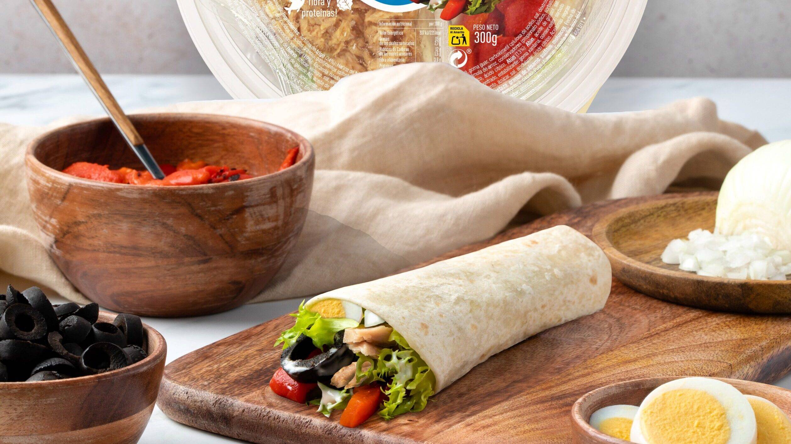 El “Wrap” de Primaflor, un vegetal con proteínas