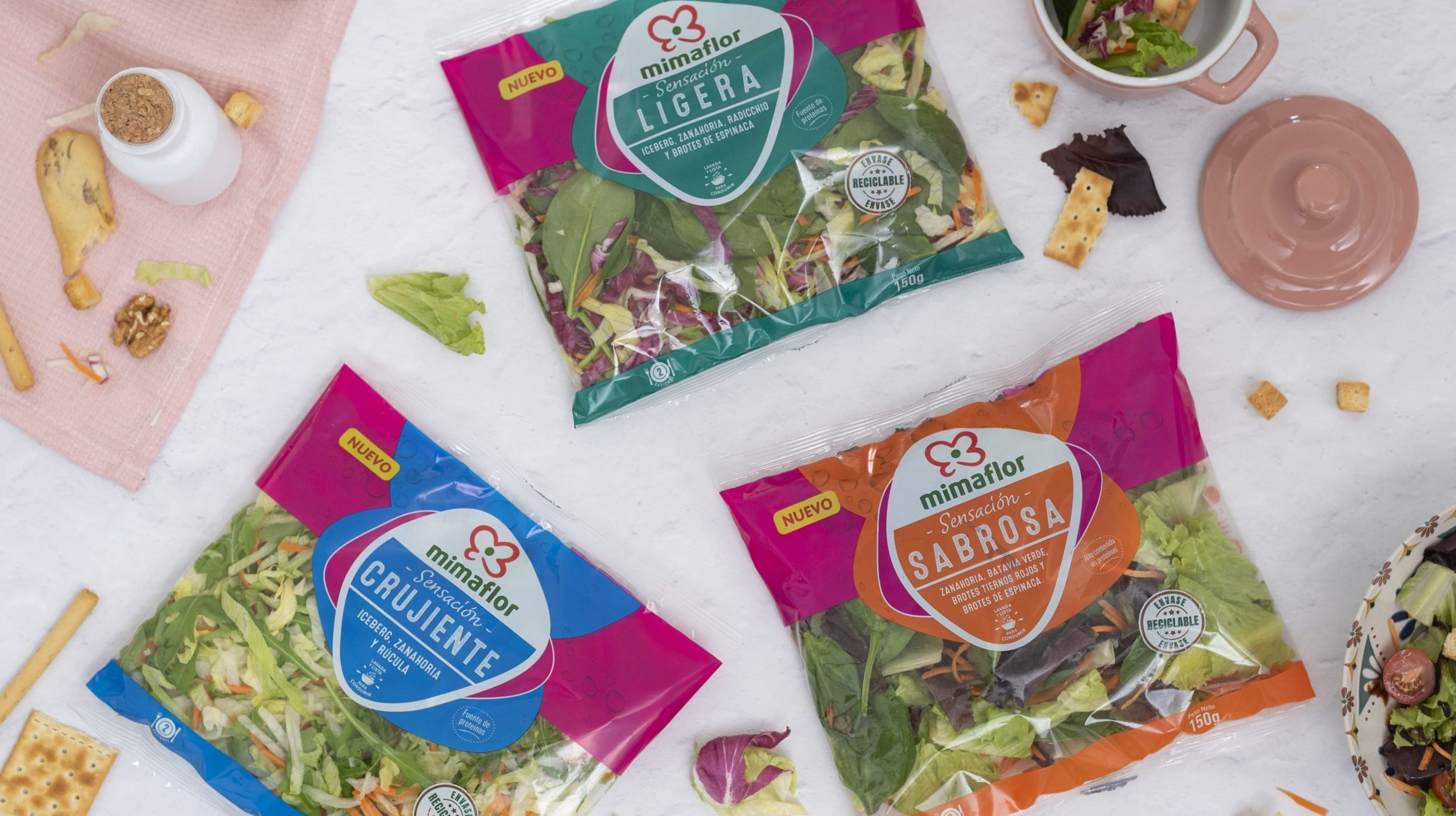 Mimaflor presenta la nueva Gama Sensación con 3 tipos más de ensaladas