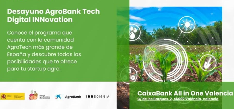 Buscan startups agroalimentarias para participar en el 2º programa AgroBank Tech Digital INNovation