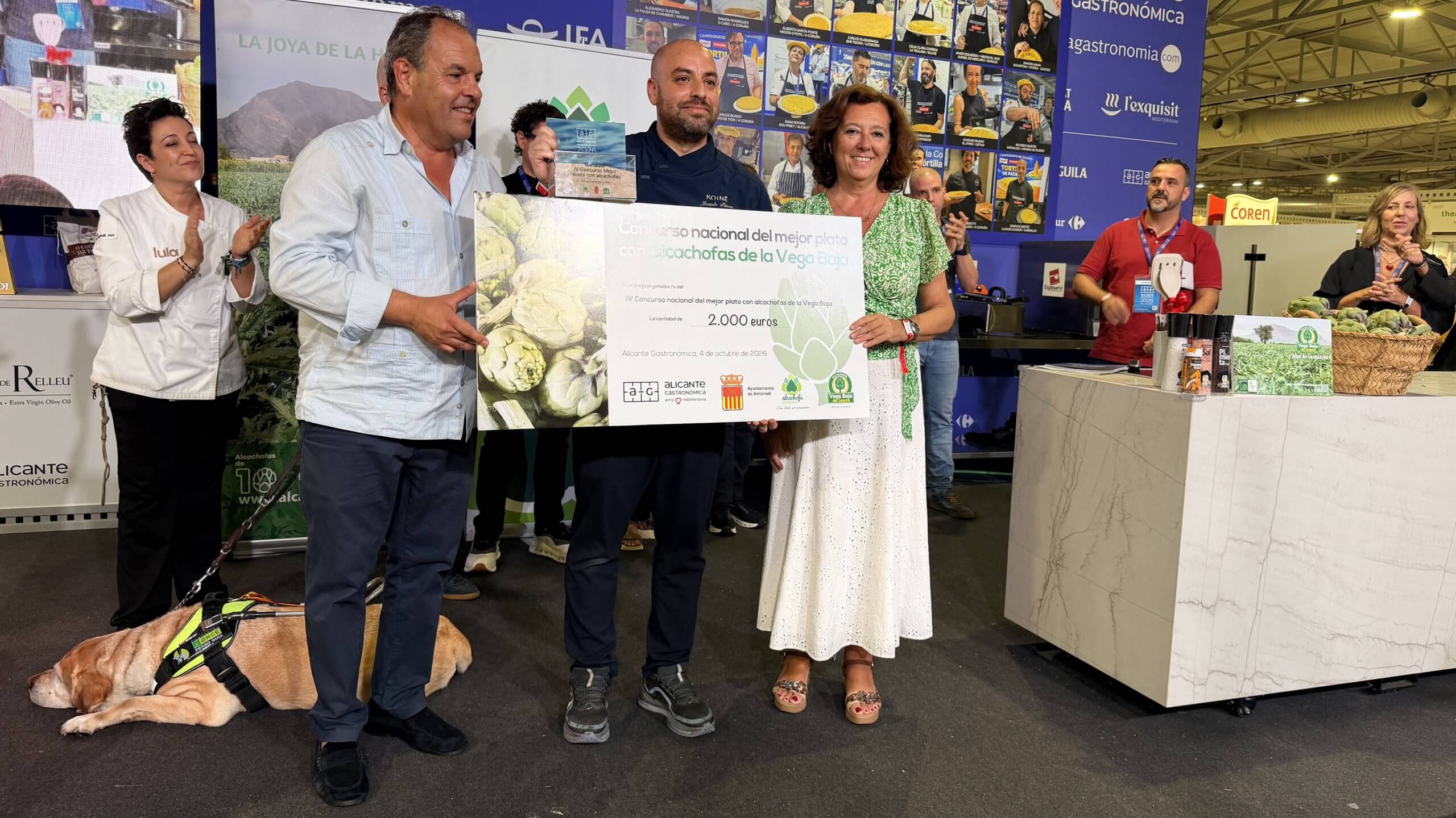 Juanlu Parra ganador del Concurso Nacional de Recetas con Alcachofa