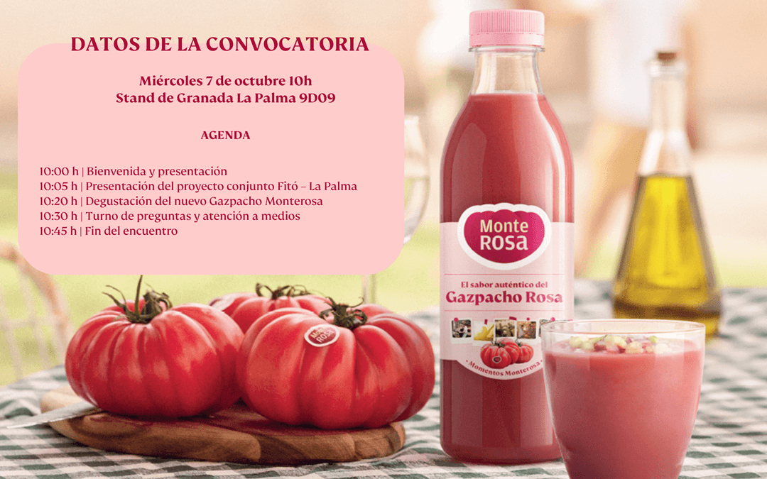 De la semilla al vaso: la V gama se reinventa con el lanzamiento del Gazpacho Monterosa en Fruit Attraction